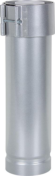 Überdachverlängerung, DN 80/125 silber, 500mm Überdachverlängerung, DN 80/125 silber, 500mm