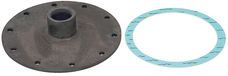 Flanschplatte mit Dichtung für SpeicherEV-TWS ab 800 Liter mit Muffe DN40 (11/2"