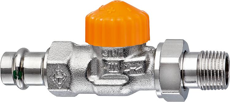 Thermostat-Ventilunterteil IMI HeimeierEclipse DN15(1/2")x 15mm Pressanschl. Dur Thermostat-Ventilunterteil IMI HeimeierEclipse DN15(1/2")x 15mm Pressanschl. Dur