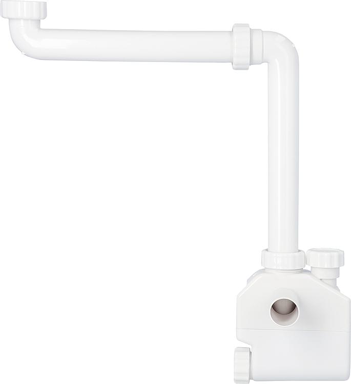 Waschtisch Flach-Raumsparsiphon DN32(1 1/4")xØ32mm mit Reinigungsöffnung,für Möbelunterbau Waschtisch Flach-Raumsparsiphon DN32(1 1/4")xØ32mm mit Reinigungsöffnung,für Möbelunterbau