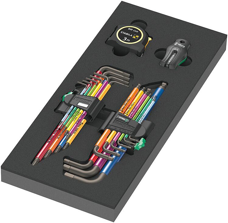 Winkelschlüssel Set WERA Hex + TORX® 20-teilig in Schaumstoffmodul Winkelschlüssel Set WERA Hex + TORX® 20-teilig in Schaumstoffmodul