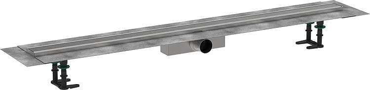 Hansgrohe RainDrain Compact Komplettset f. Standardinstallation, Edelstahl gebürstet, 1200