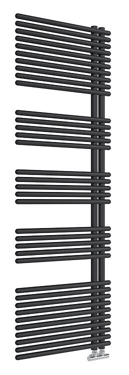 Handtuchheizkörper Garda 1708 x 600 mm, Farbe schwarz Matt Handtuchheizkörper Garda 1708 x 600 mm, Farbe schwarz Matt