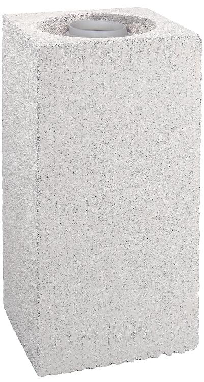 Schachtelement Porifix, mit Kunststoff-Abgasleitung, 210 x 210 x 500 mm, DN 80 Schachtelement Porifix, mit Kunststoff-Abgasleitung, 210 x 210 x 500 mm, DN 80