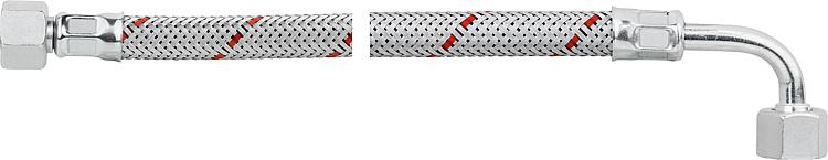 Geruchsdichter Ölbrennerschlauch 3/8" Überwurf- mutter, 90° Rohrbogen 1000 mm Geruchsdichter Ölbrennerschlauch 3/8" Überwurf- mutter, 90° Rohrbogen 1000 mm