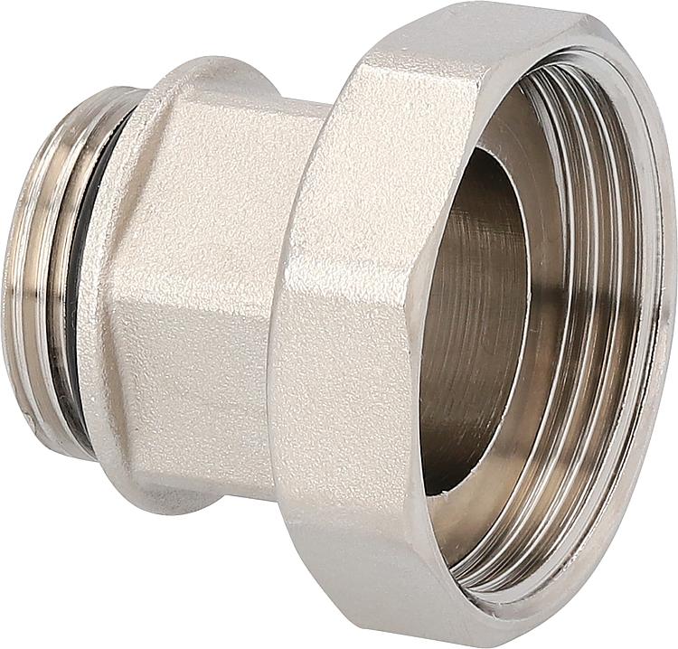 Anschlussverschraubung 1 1/2" IG x 1" AG mit Weich- dichtung für Pumpenanschluss Anschlussverschraubung 1 1/2" IG x 1" AG mit Weich- dichtung für Pumpenanschluss