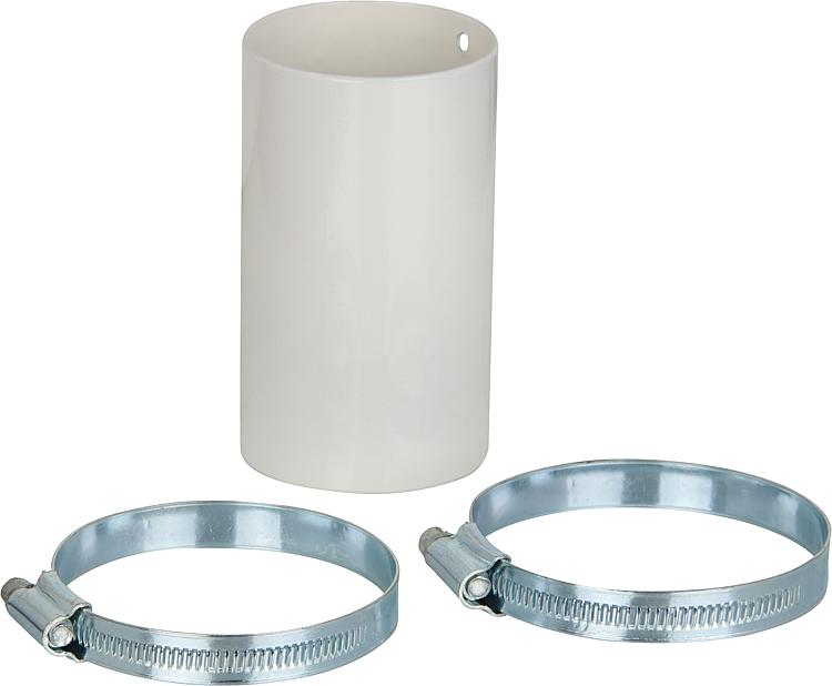 Anschlussmuffe gerade Comfort Air Drm. 60mm, inkl. 2 Rohrschellen Verbindung von Luftkanäle Anschlussmuffe gerade Comfort Air Drm. 60mm, inkl. 2 Rohrschellen Verbindung von Luftkanäle