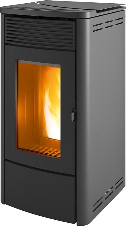 Pelletofen MCZ Tecla Air 6 R, Grundgerät mit Verkleidung Silber Metall, 6,3 KW Pelletofen MCZ Tecla Air 6 R, Grundgerät mit Verkleidung Silber Metall, 6,3 KW