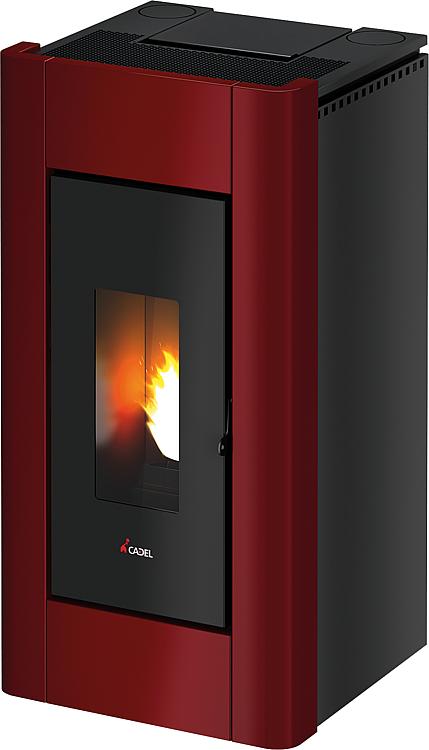 Pelletofen Prince 3 Plus Grundgerät mitVerkleidung Metall Rot, 11 KW, Warmluftve Pelletofen Prince 3 Plus Grundgerät mitVerkleidung Metall Rot, 11 KW, Warmluftve