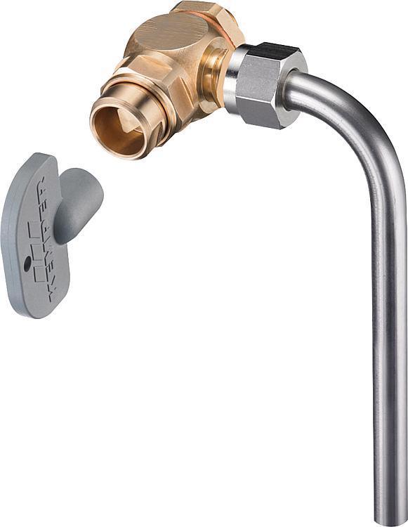 Probenahmeventil KEMPER aus Rotguss DN 10 (3/8"),AG Probenahmeventil KEMPER aus Rotguss DN 10 (3/8"),AG