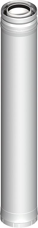 Kunststoff-Abgassystem Rohrelement 270 mm DN 080/125 Kunststoff-Abgassystem Rohrelement 270 mm DN 080/125