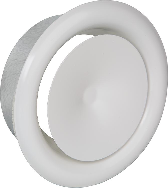 Zuluft-Tellerventil DN125, weiß Typ: TV-Z-125-W Zuluft-Tellerventil DN125, weiß Typ: TV-Z-125-W