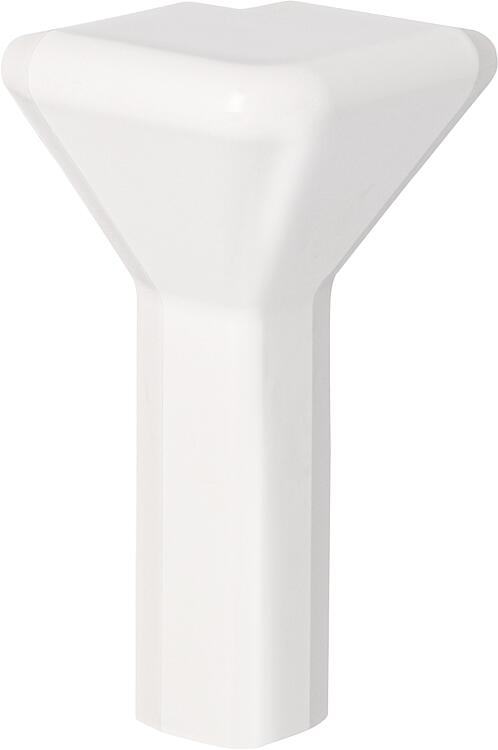 Aussenecke AEEC-K Kunststoff für Basis-Wandblende BWEC-3 und BWEC-3D, RAL 9016 Aussenecke AEEC-K Kunststoff für Basis-Wandblende BWEC-3 und BWEC-3D, RAL 9016