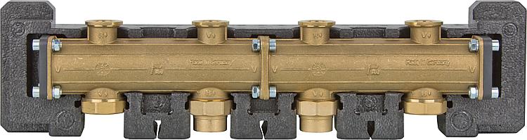 Modulverteiler DN25(1") 2-fach, bis zu 3 Heizkreise anschließbar Modulverteiler DN25(1") 2-fach, bis zu 3 Heizkreise anschließbar