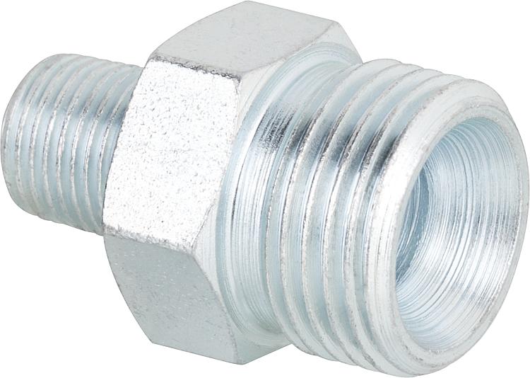 Einschraubnippel NPT 1/8"(kon.) x R 3/8" Einschraubnippel NPT 1/8"(kon.) x R 3/8"