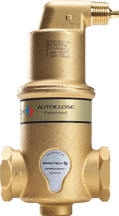 Mikroblasen-Luftabscheider Spirovent Solar AutoClose, 22mm Klemmanschluss, horiz Mikroblasen-Luftabscheider Spirovent Solar AutoClose, 22mm Klemmanschluss, horiz
