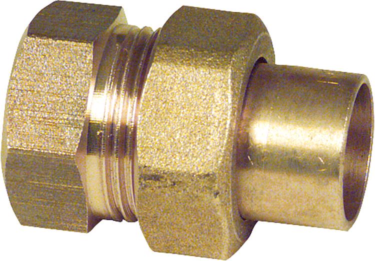 Rotgußlötfittings 4330g Verschraubung flachdichtend einers.Innengew. 15-R 1/2" Rotgußlötfittings 4330g Verschraubung flachdichtend einers.Innengew. 15-R 1/2"