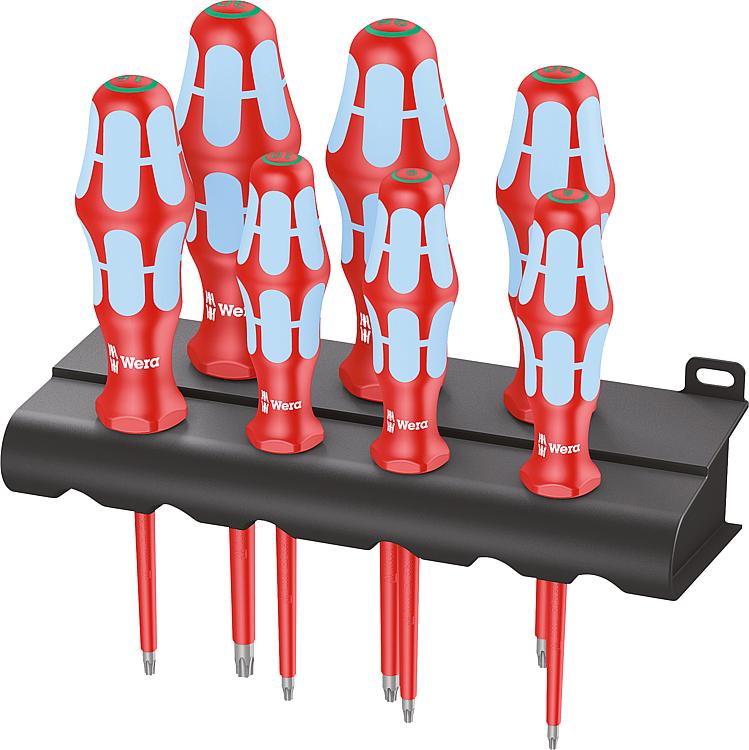 VDE-Schraubendreherset WERA®, 7-teilig, TORX, Edelstahl VDE-Schraubendreherset WERA®, 7-teilig, TORX, Edelstahl