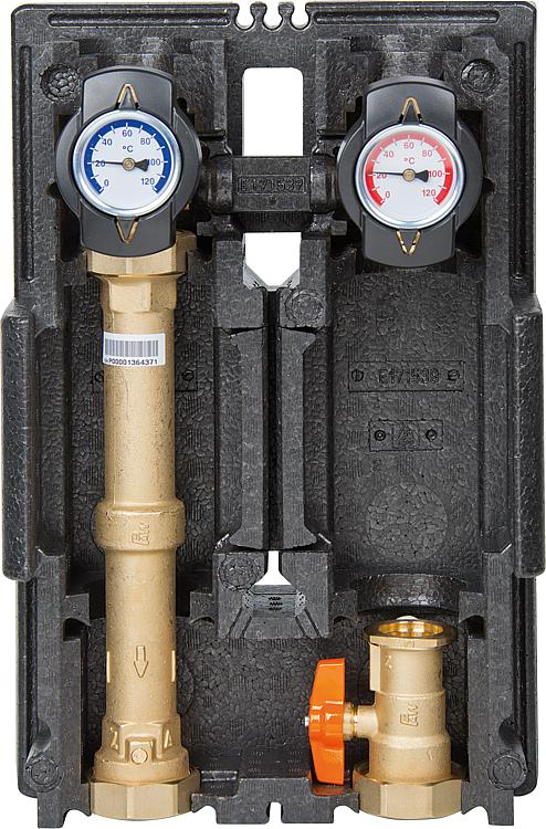 Heizkreisset K31 Heat Bloc DN 25(1") mit Isolierung ohne Pumpe Heizkreisset K31 Heat Bloc DN 25(1") mit Isolierung ohne Pumpe