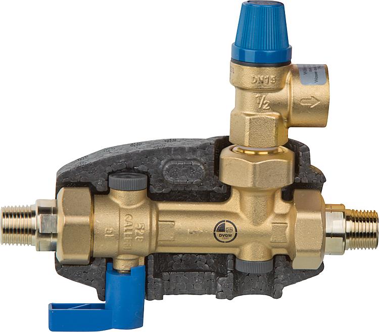 Speichersicherheitsgruppe EVENES DN15 (1/2"), Sicherheitsventil 10 bar