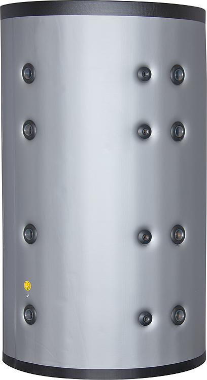 Pufferspeicher PFSS 1000 mit 2 Wärmetauscher Inhalt 931 Liter Farbe Isolierung Silber Pufferspeicher PFSS 1000 mit 2 Wärmetauscher Inhalt 931 Liter Farbe Isolierung Silber