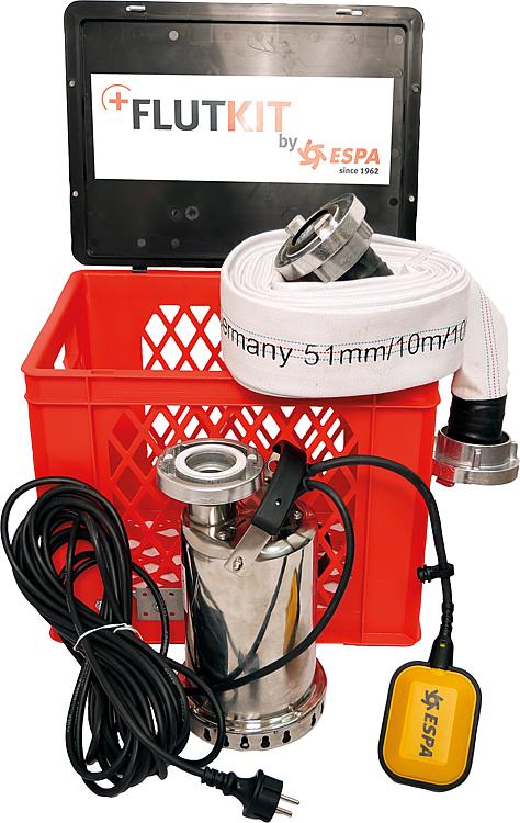FlutKit mit Edelstahlpumpe Typ VX 780, Vmax 11.000 L/h 10m C-Schlauch FlutKit mit Edelstahlpumpe Typ VX 780, Vmax 11.000 L/h 10m C-Schlauch
