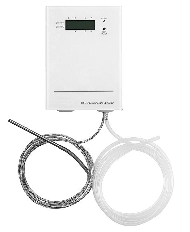 Unterdruckwächter-System Oranier Unterputz Funk-Differenzdrucksensor BL220DDU mit Temperatursensor BL220 Unterdruckwächter-System Oranier Unterputz Funk-Differenzdrucksensor BL220DDU mit Temperatursensor BL220