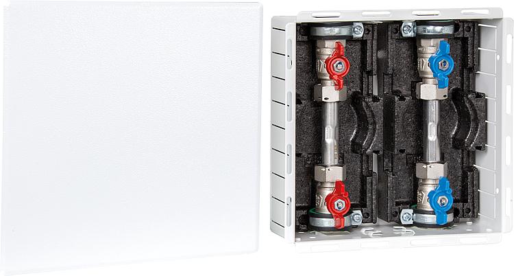 Wasserstation W2-D Größe 3/4", mit Dämmung Wasserstation W2-D Größe 3/4", mit Dämmung