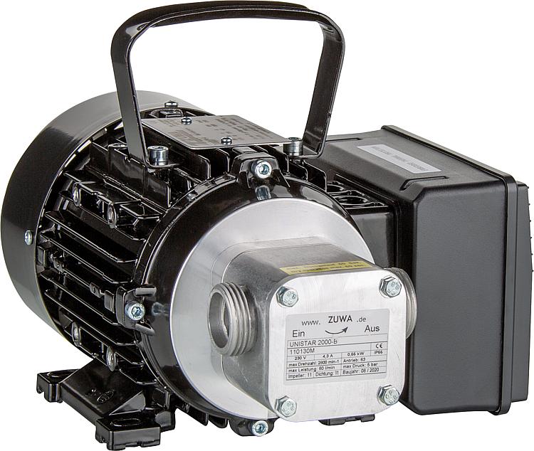 Impellerpumpe Zuwa Unistar, 2000B, 60l, 2800 U/min, Druck-/Saugseite 1" Impellerpumpe Zuwa Unistar, 2000B, 60l, 2800 U/min, Druck-/Saugseite 1"
