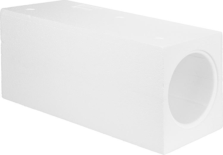 Wandeinbaugehäuse aus EPS Styropor für Rundkanäle, Drm: 160mm Wandeinbaugehäuse aus EPS Styropor für Rundkanäle, Drm: 160mm