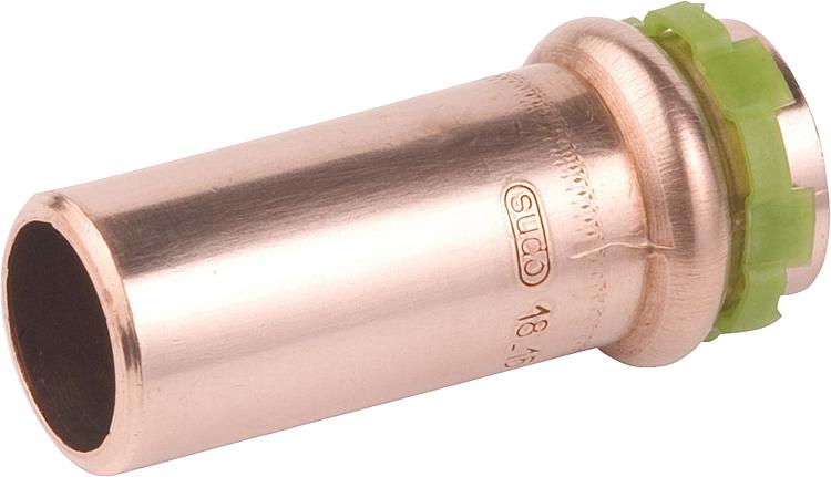 Kupfer Pressfitting V-Kontur Reduzierstück 15x12mm Typ P5243, a/i Kupfer Pressfitting V-Kontur Reduzierstück 15x12mm Typ P5243, a/i