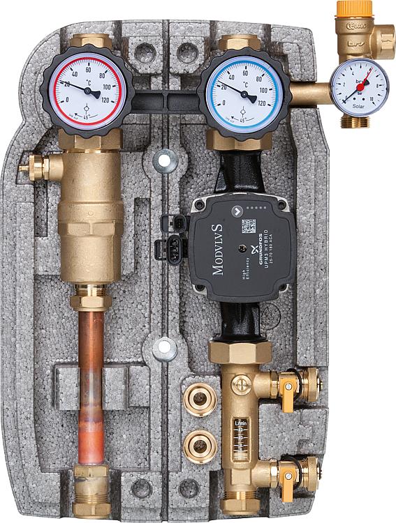 Solarstation Easyflow 22mm Zweistrang,2-12l/min,Luftabsch., Grundfos UPM3 Hybrid Solarstation Easyflow 22mm Zweistrang,2-12l/min,Luftabsch., Grundfos UPM3 Hybrid