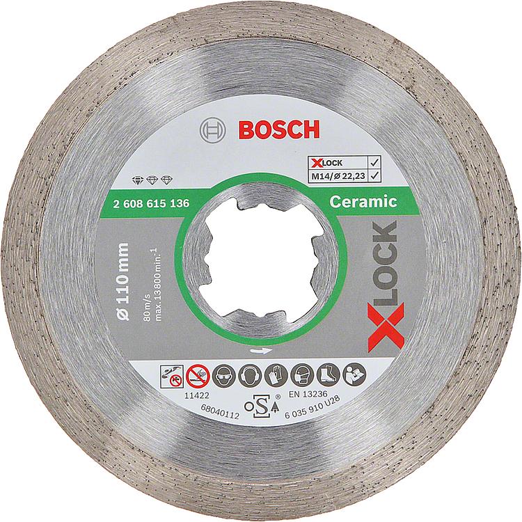 Trennscheibe BOSCH® Diamant Standard for Ceramic mit X - Lock Aufnahme Ø 115 mm Trennscheibe BOSCH® Diamant Standard for Ceramic mit X - Lock Aufnahme Ø 115 mm