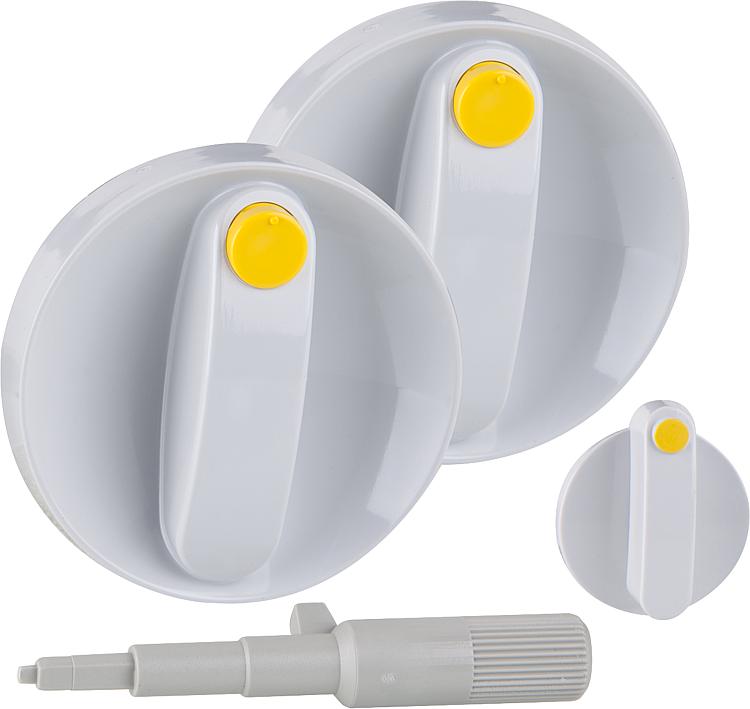 Junkers Drehgriffe hellgrau 8 712 000 104 0