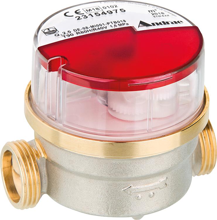 AP Wasserzähler warm MODULARIS Qn 1,5 m3/h=max 3m3/h 110mm bei max 16 bar 3/4''' AP Wasserzähler warm MODULARIS Qn 1,5 m3/h=max 3m3/h 110mm bei max 16 bar 3/4'''