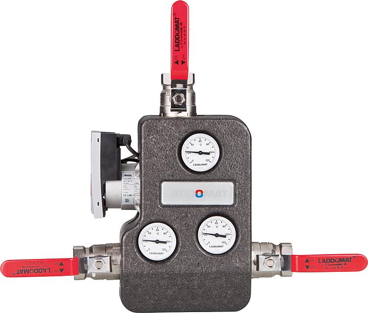 Laddomat 21-100, 14-32 KW, absperrbare Anschlussverschraubung, IG 1 1/4" + Wilo Para 25 1-6 Laddomat 21-100, 14-32 KW, absperrbare Anschlussverschraubung, IG 1 1/4" + Wilo Para 25 1-6