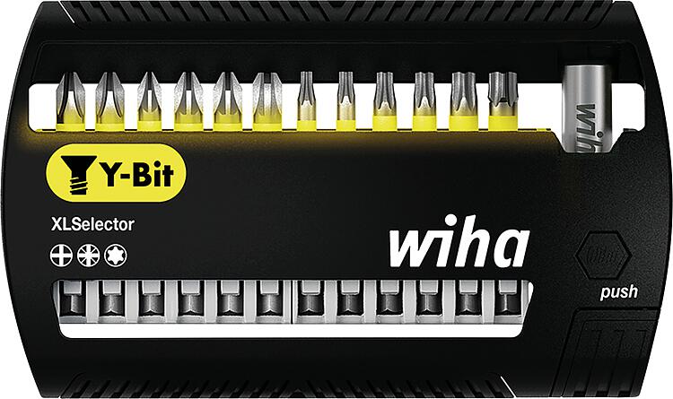 Y-Bit Wiha® Phillips, Pozidriv, Torx®, 50 mm, 14-teilig, 1/4" Y-Bit Wiha® Phillips, Pozidriv, Torx®, 50 mm, 14-teilig, 1/4"