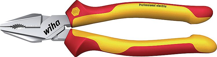 VDE-Kraftkombizange Wiha®, mit DynamicJoint® und extra langer Schneide, L=225mm VDE-Kraftkombizange Wiha®, mit DynamicJoint® und extra langer Schneide, L=225mm