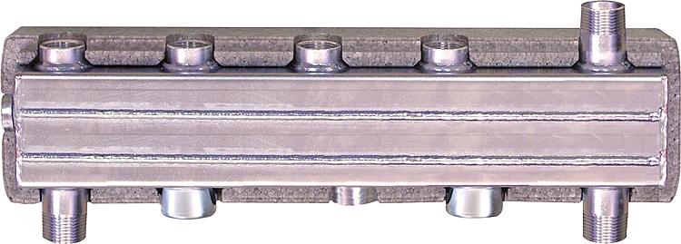 Heizkreis-Kombiverteiler Easyflow Typ HV60/90W m. hydr. Weiche inkl. Isol.,für 2 Heizkreis-Kombiverteiler Easyflow Typ HV60/90W m. hydr. Weiche inkl. Isol.,für 2