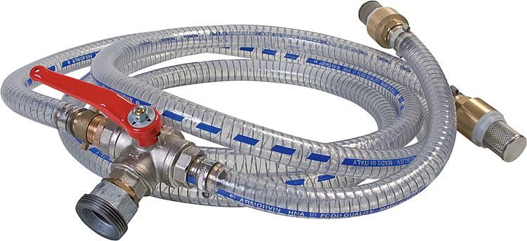 Erweiterungspaket bestehend aus 3-Wege-Kugelhahn Saugschlauch 3/4'''' 4m und 0,5 Erweiterungspaket bestehend aus 3-Wege-Kugelhahn Saugschlauch 3/4'''' 4m und 0,5