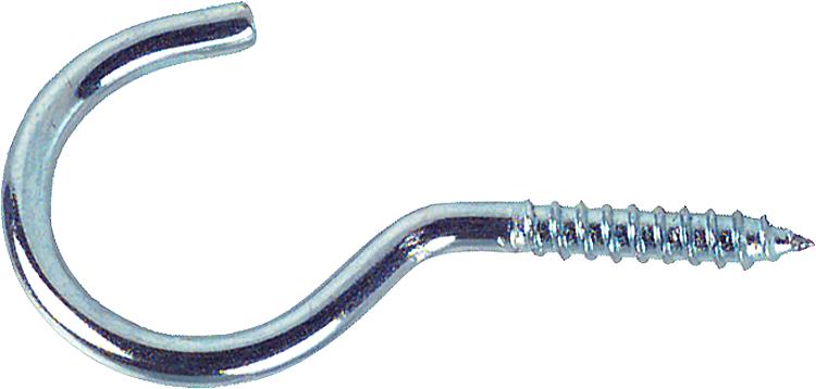 Schraubhaken gebogen Art. 11 L = 30 mm, verzinkt, VPE = 200 Stück