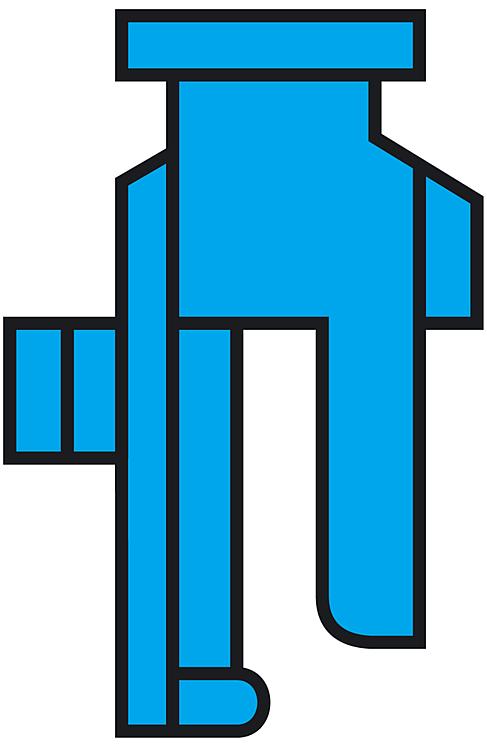 Schaltreiter blau für TM 179 h Schaltreiter blau für TM 179 h