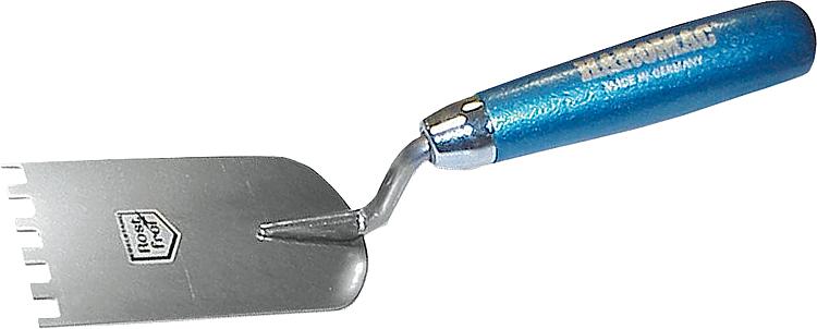 Fliesenspachtel gezahnt 60x6x6mm rostfrei blaues Heft