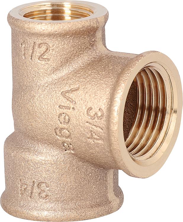 Rotguss-Gewindefitting T-Stück reduziert Typ 3130 1 1/4" x 1" x 1 1/4" Rotguss-Gewindefitting T-Stück reduziert Typ 3130 1 1/4" x 1" x 1 1/4"