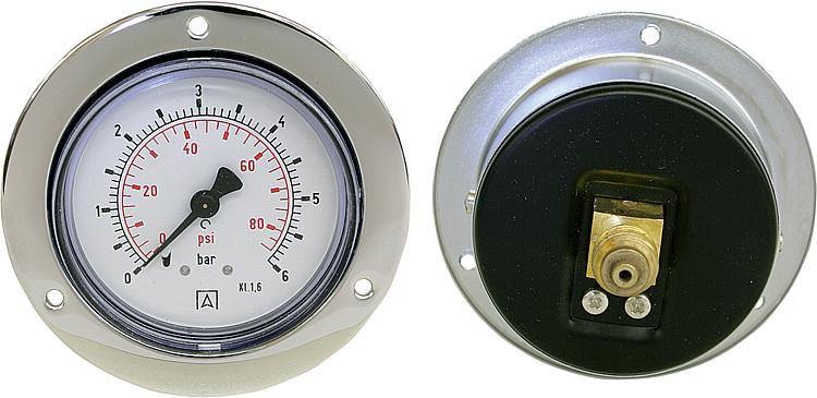 Manom.Stahlblechg.0-1,6bar63mm G1/4