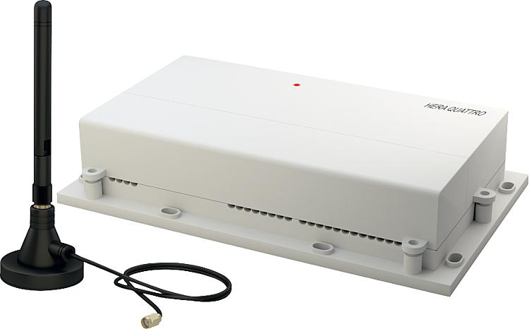 Funk-Fussbodenheizungsleiste Hera Quattro, 4-Zonen 230V/AC Funk-Fussbodenheizungsleiste Hera Quattro, 4-Zonen 230V/AC
