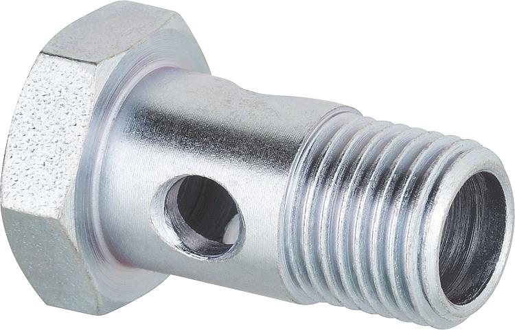 Hohlschraube R 1/4"a. für Schlauch mit 14 mm Ring Hohlschraube R 1/4"a. für Schlauch mit 14 mm Ring