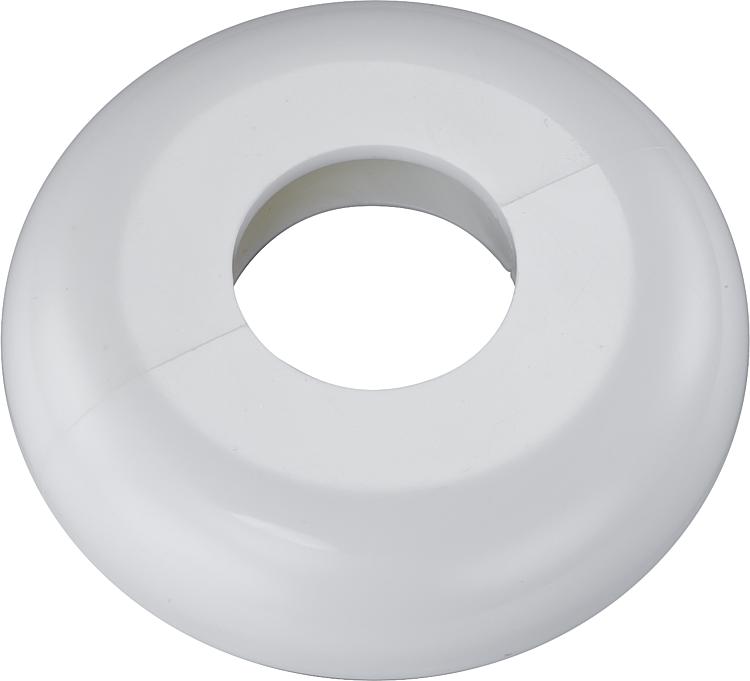 Einzelrosette Typ Mailand Verkehrsweiss- ähnlich RAL 9016 - 15 mm Einzelrosette Typ Mailand Verkehrsweiss- ähnlich RAL 9016 - 15 mm