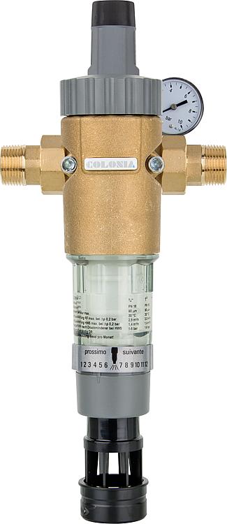 BWT Colonia Hauswasserstation HWS Rückspülfilter 1" mit Druckminderer und Manometer BWT Colonia Hauswasserstation HWS Rückspülfilter 1" mit Druckminderer und Manometer