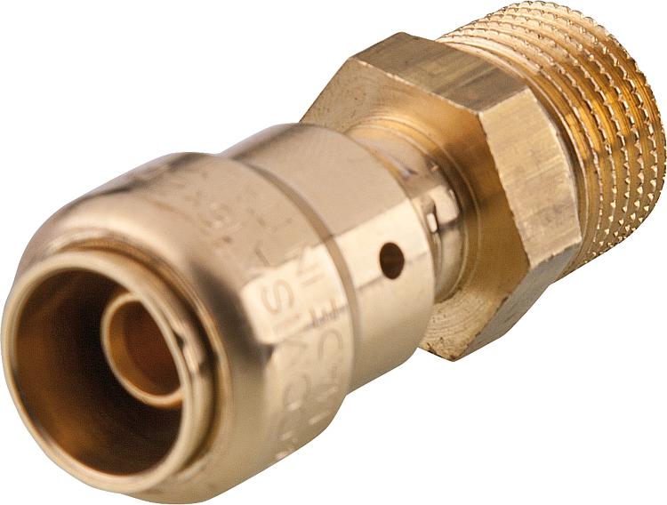 Steckfitting Übergang mit AG 20x2mm - 3/4" Steckfitting Übergang mit AG 20x2mm - 3/4"